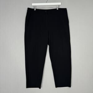 Eileen Fisher Pants Womens XL Black Ponte Knit Trouser Office Travel Commute